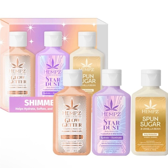 Hempz Other - Hempz Shimmer & Shine Moisturizer Trio